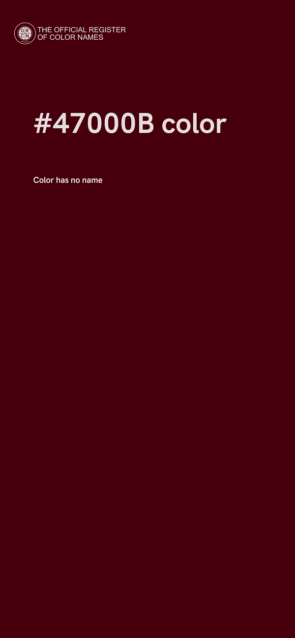 #47000B color image