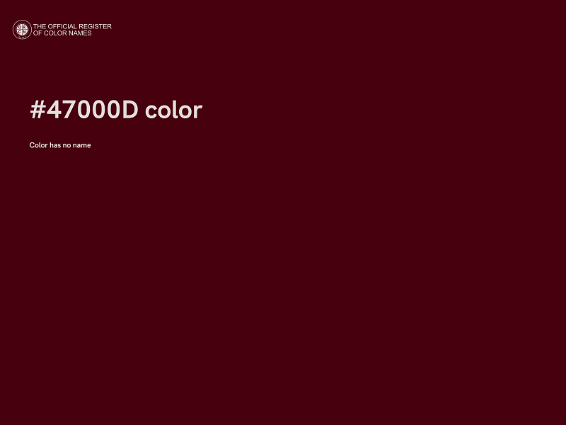 #47000D color image