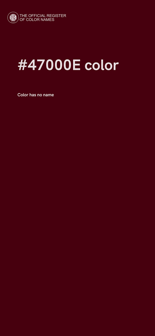 #47000E color image