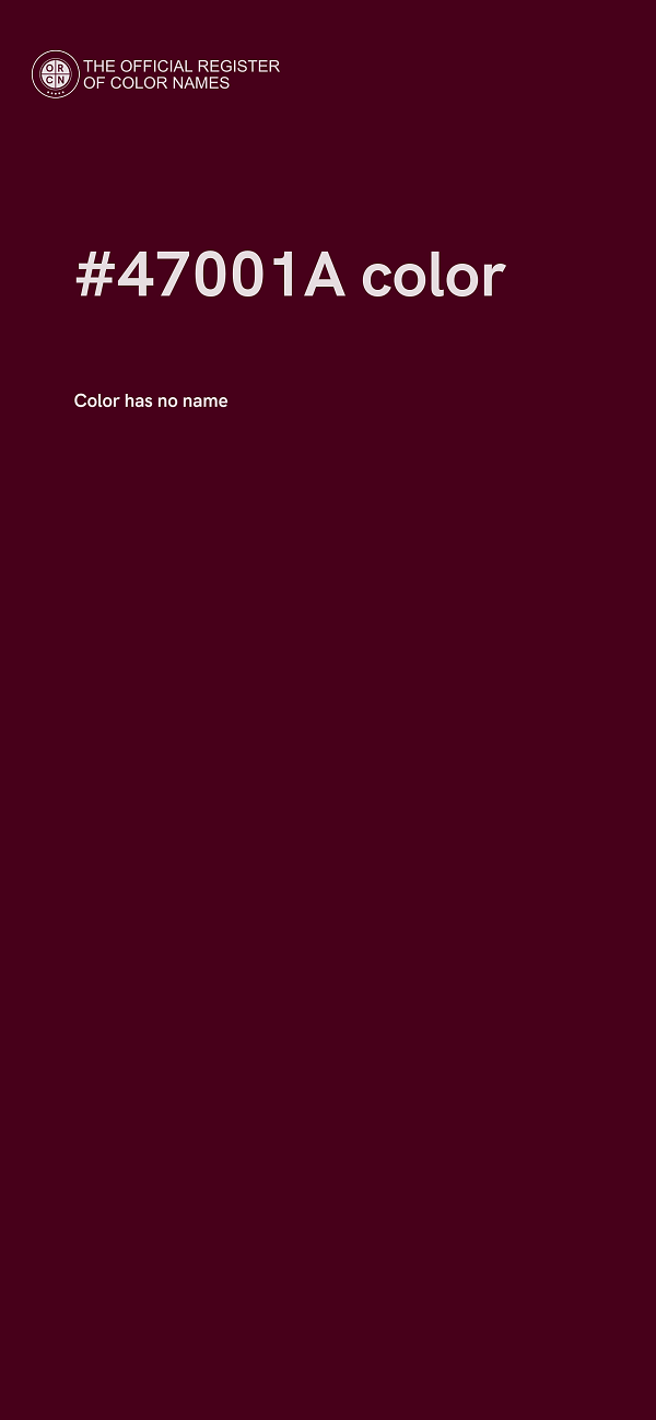 #47001A color image