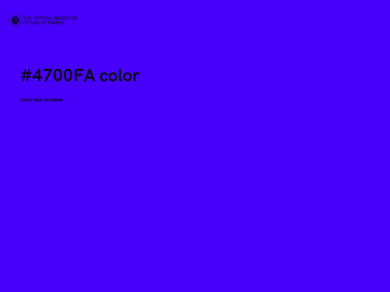 #4700FA color image