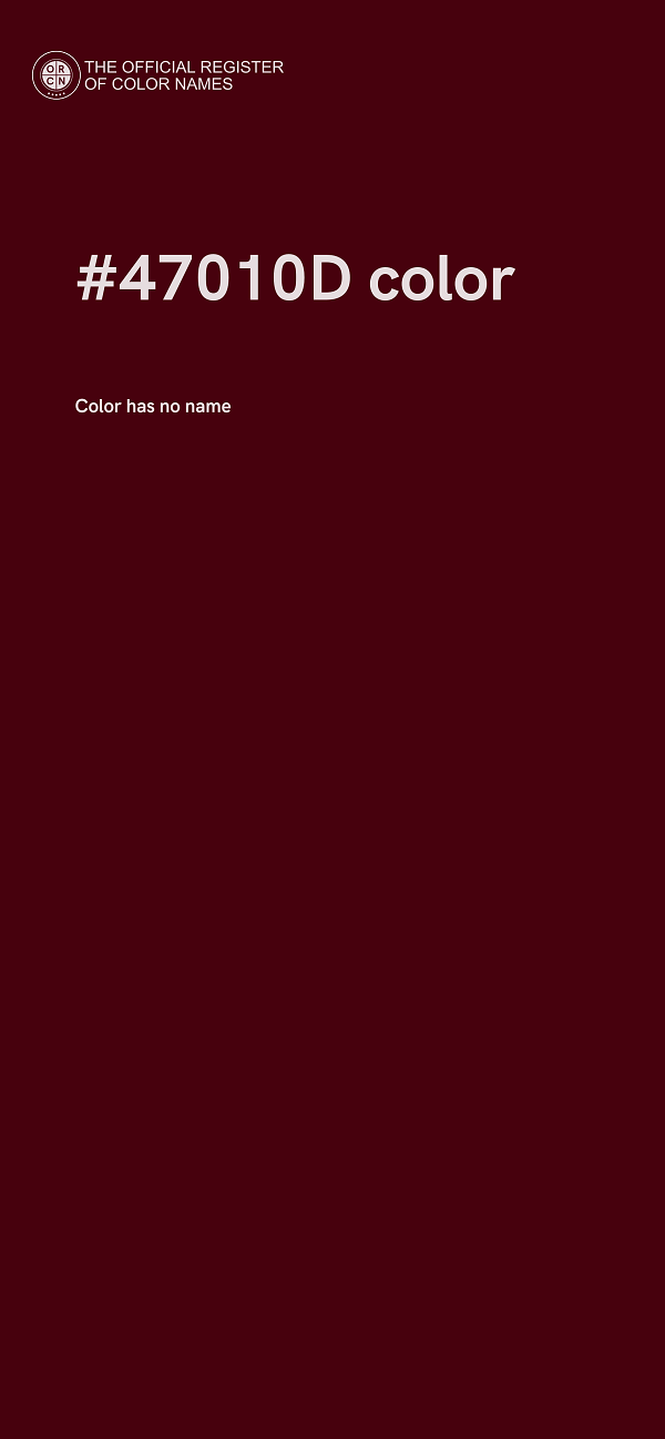 #47010D color image
