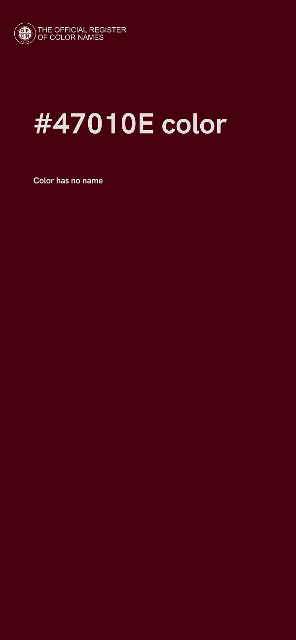 #47010E color image