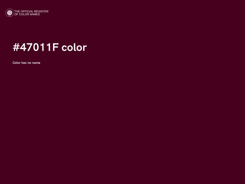 #47011F color image