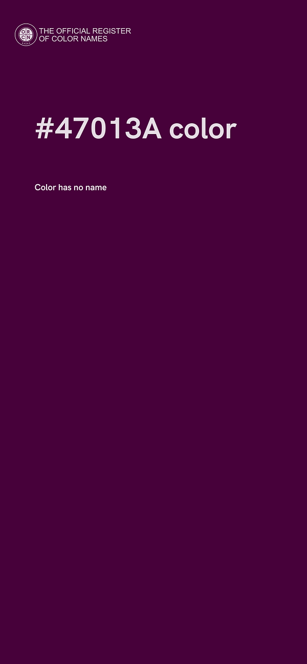#47013A color image