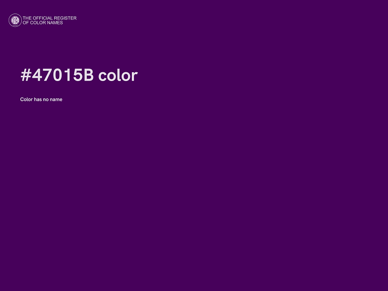 #47015B color image