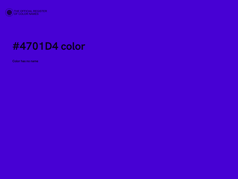 #4701D4 color image