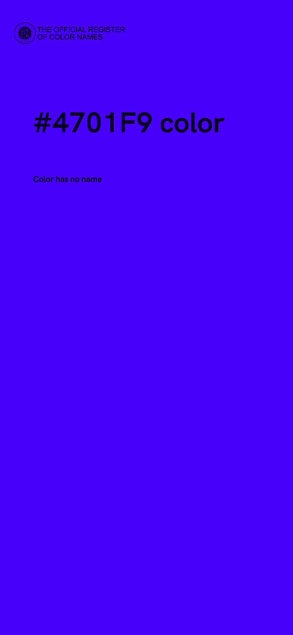 #4701F9 color image