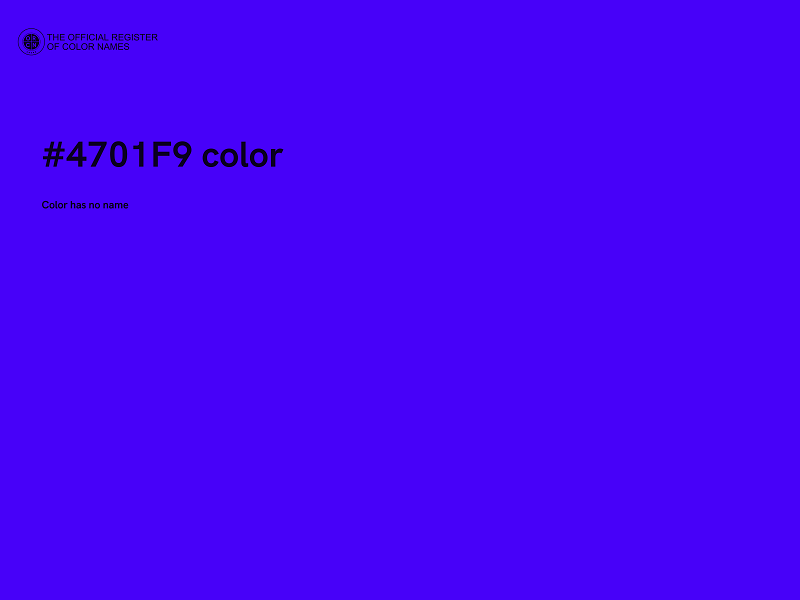#4701F9 color image