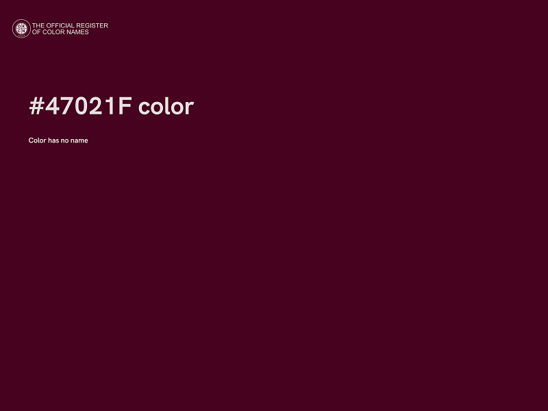 #47021F color image