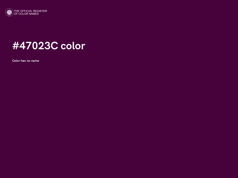 #47023C color image