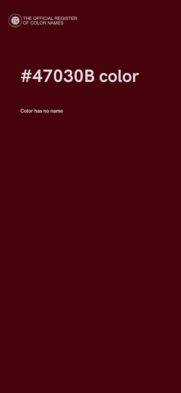 #47030B color image