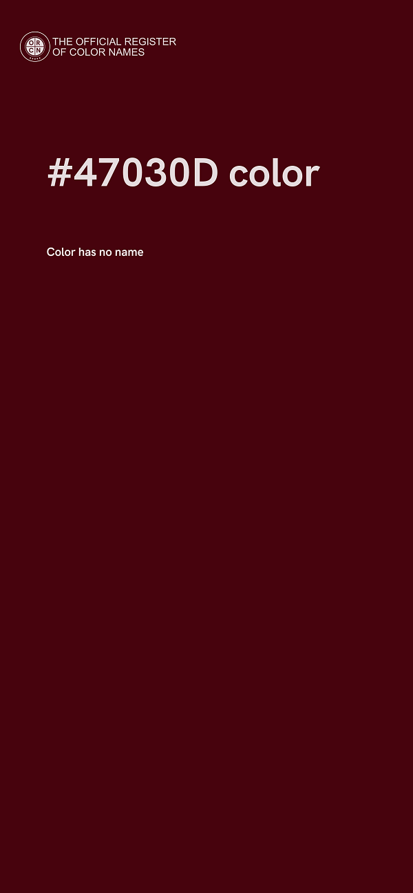 #47030D color image