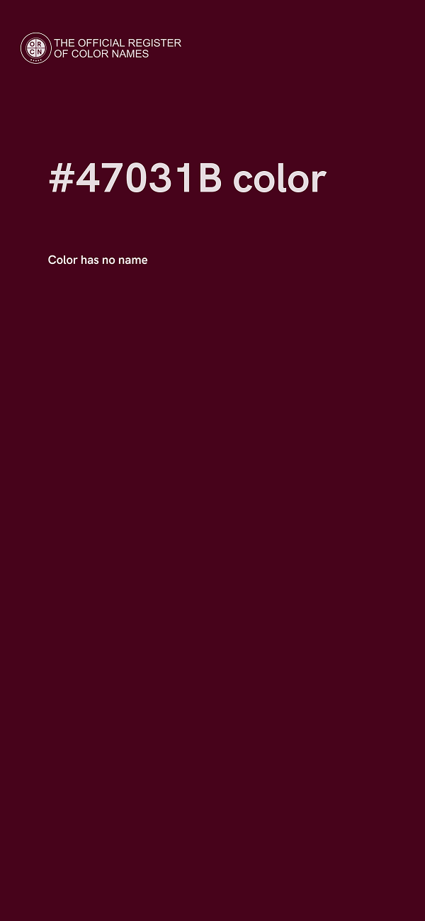 #47031B color image
