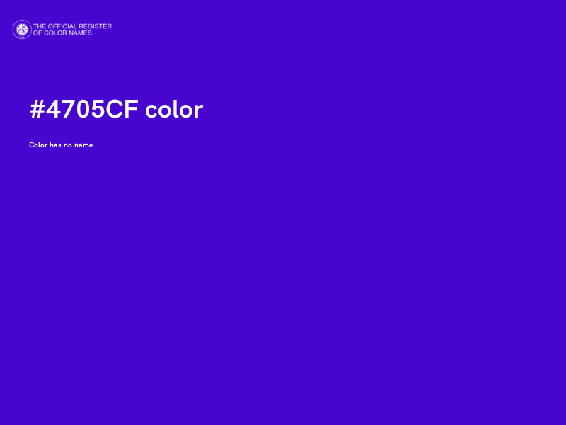 #4705CF color image