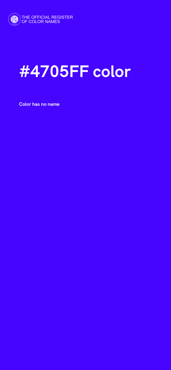#4705FF color image