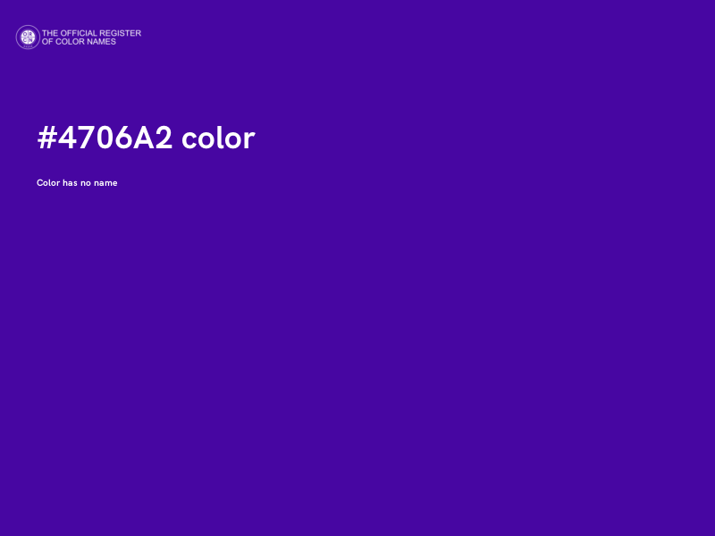 #4706A2 color image