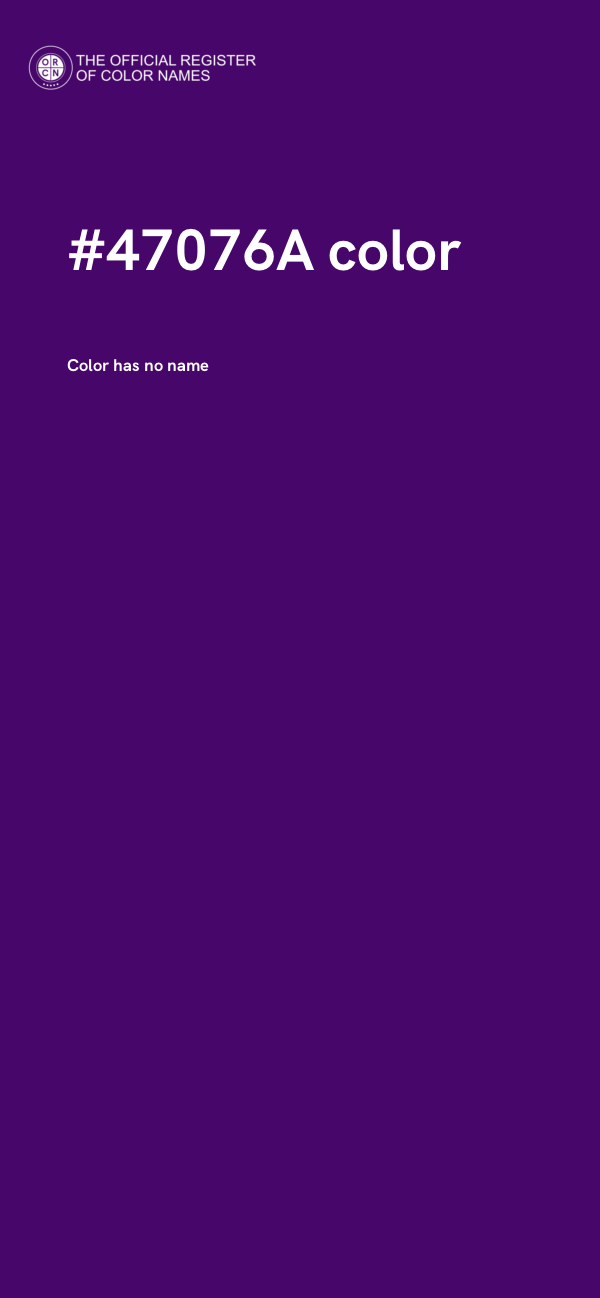 #47076A color image