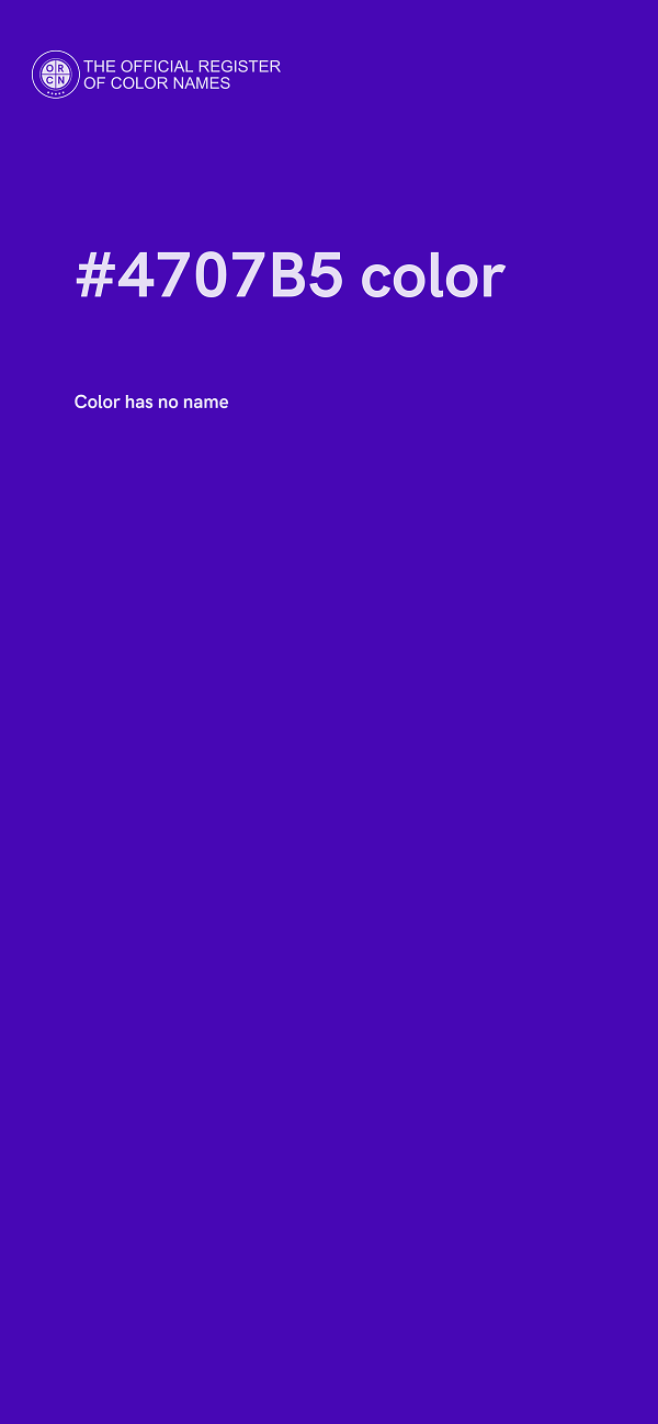 #4707B5 color image