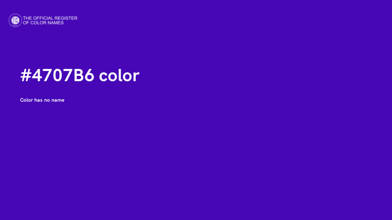 #4707B6 color image