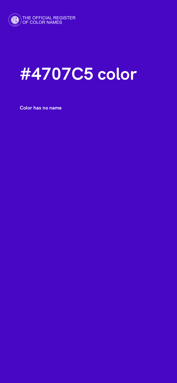 #4707C5 color image