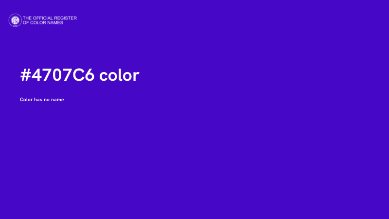 #4707C6 color image