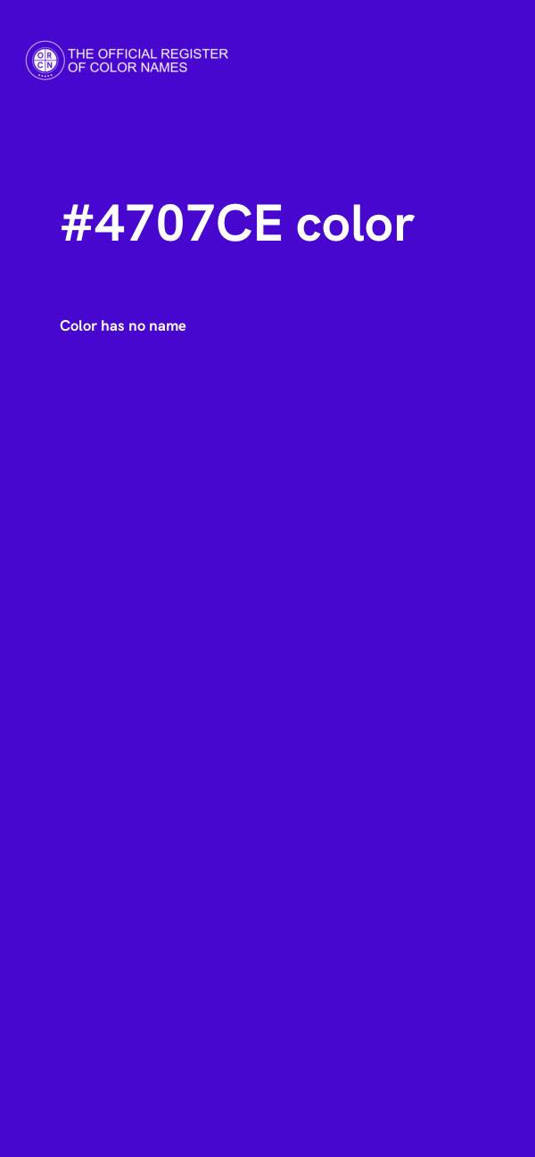 #4707CE color image