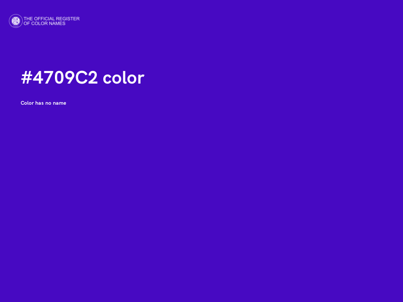 #4709C2 color image