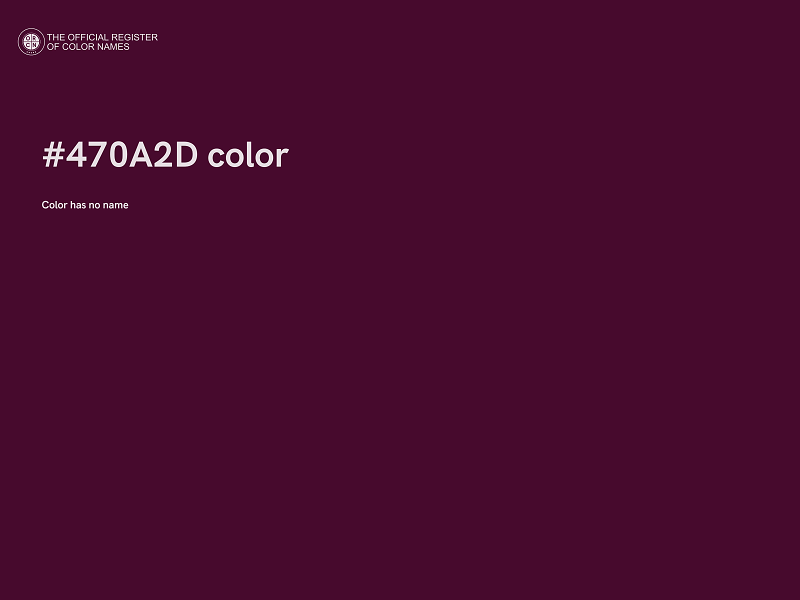 #470A2D color image