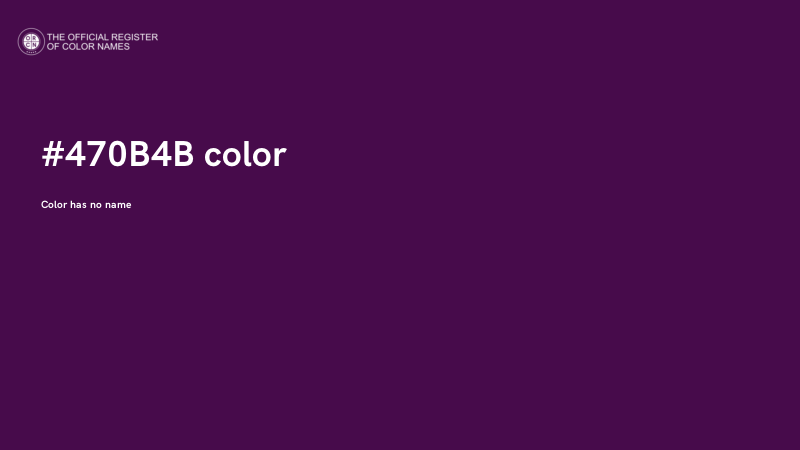 #470B4B color image
