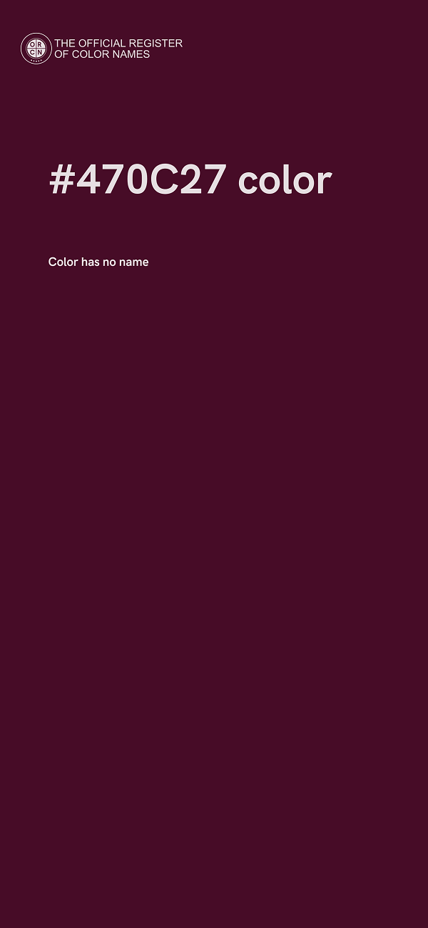 #470C27 color image