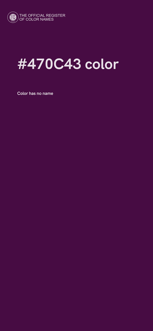 #470C43 color image
