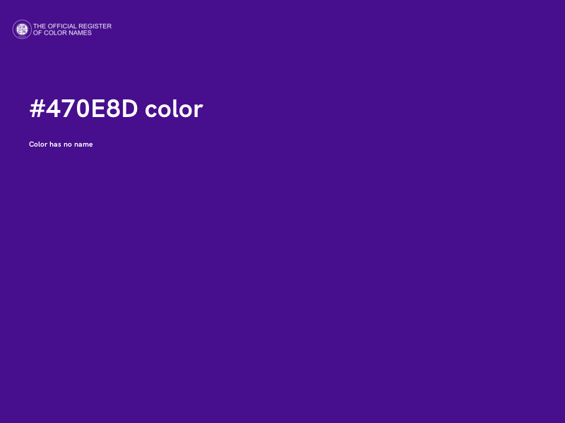 #470E8D color image