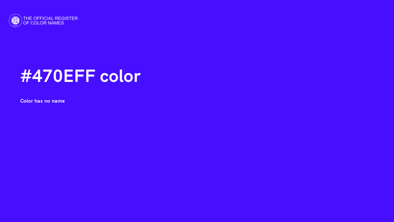 #470EFF color image