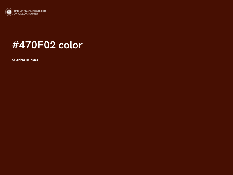 #470F02 color image