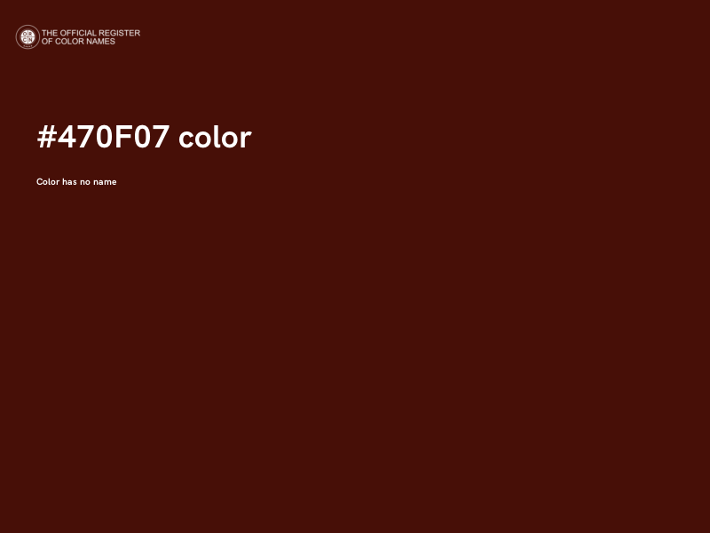 #470F07 color image