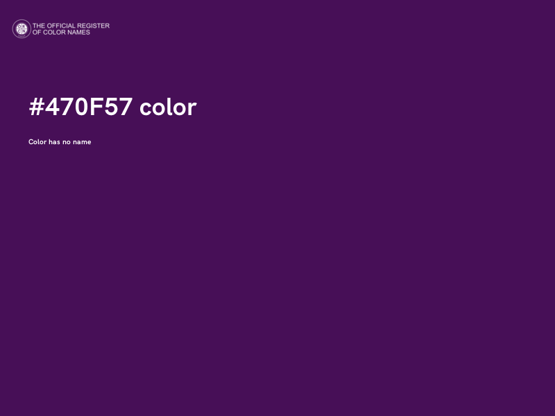 #470F57 color image