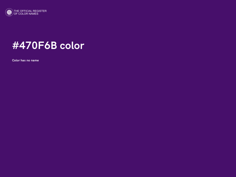 #470F6B color image