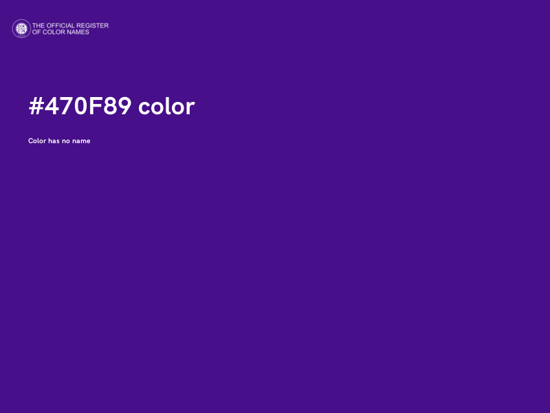#470F89 color image