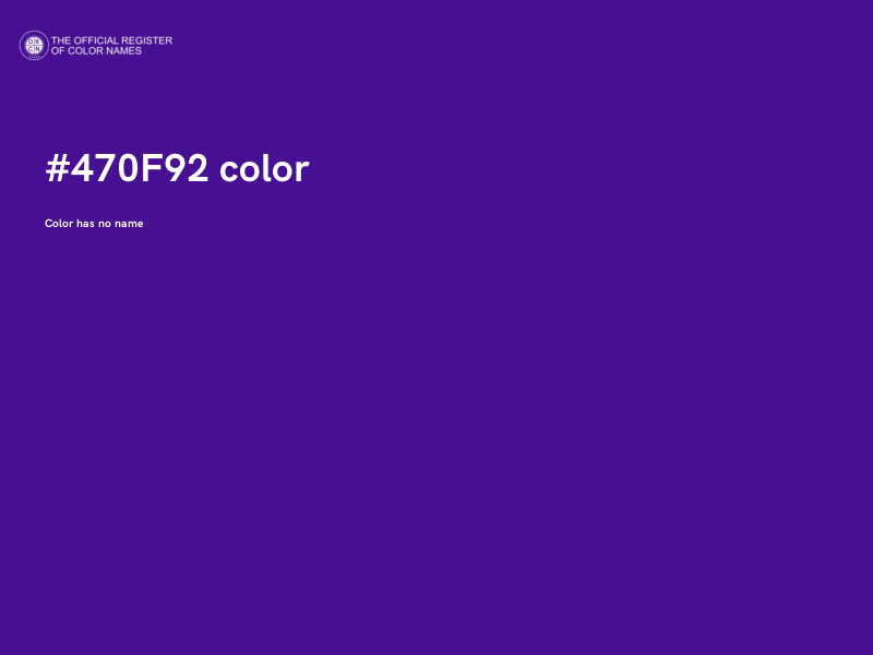 #470F92 color image