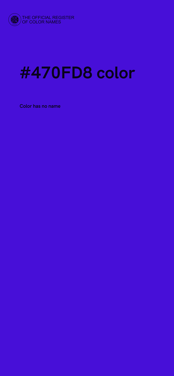 #470FD8 color image