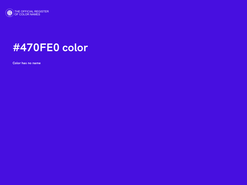 #470FE0 color image
