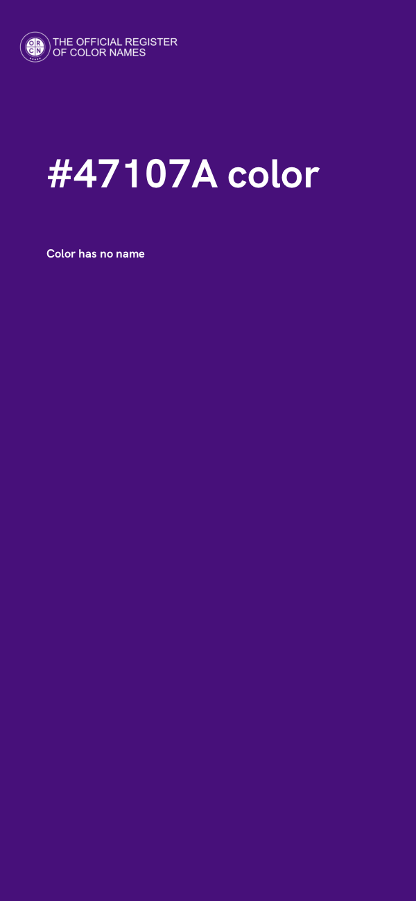 #47107A color image