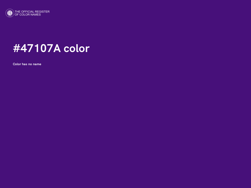 #47107A color image