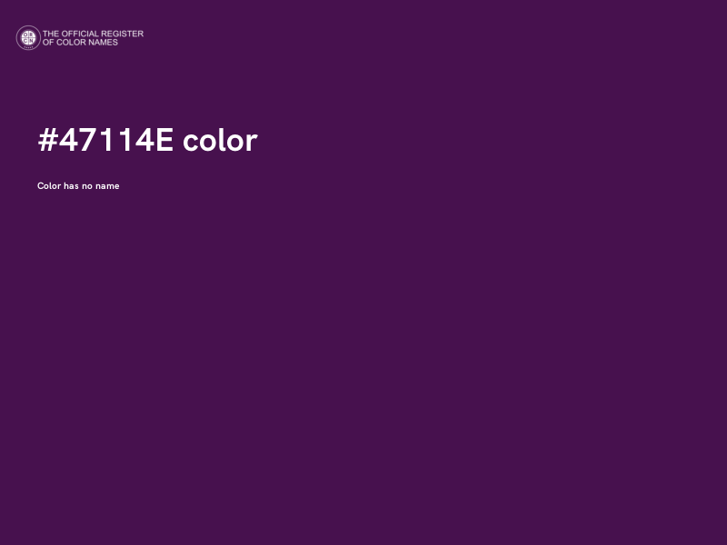 #47114E color image