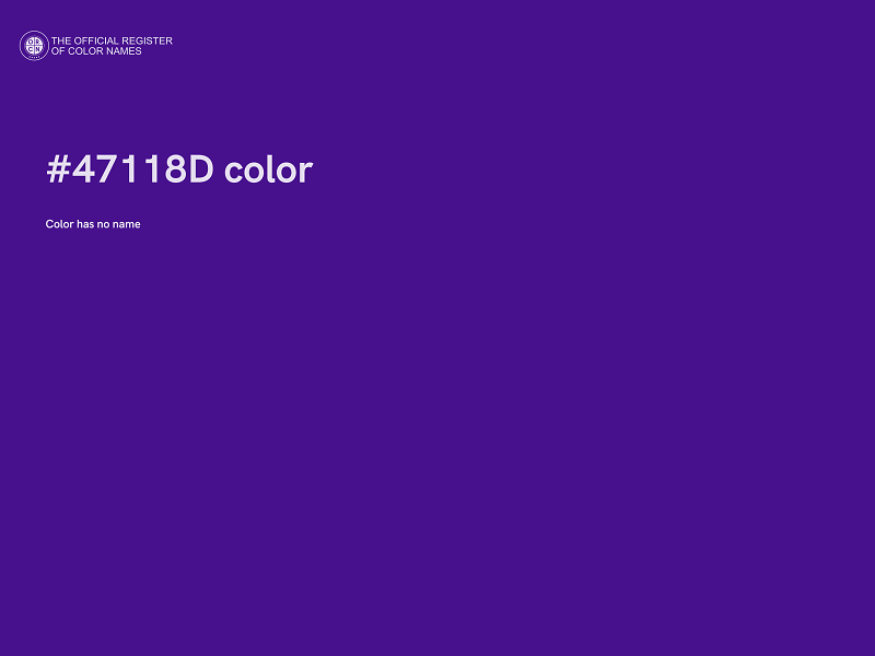 #47118D color image