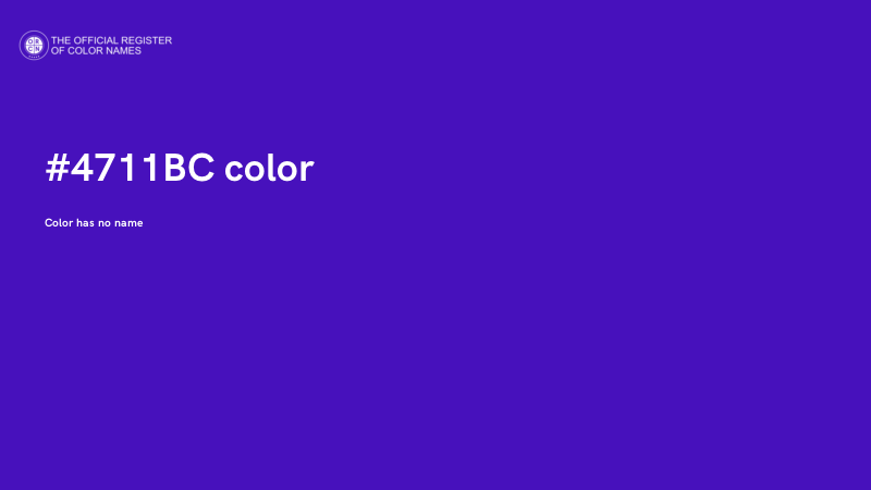 #4711BC color image