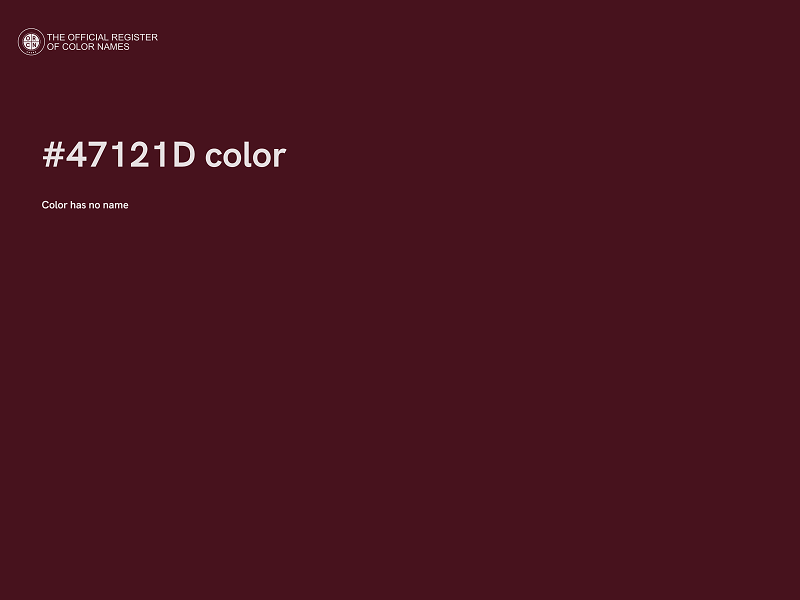 #47121D color image