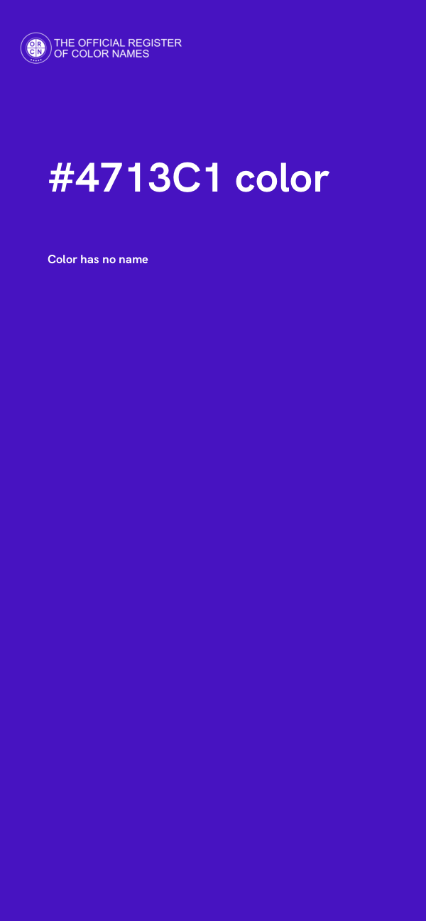 #4713C1 color image