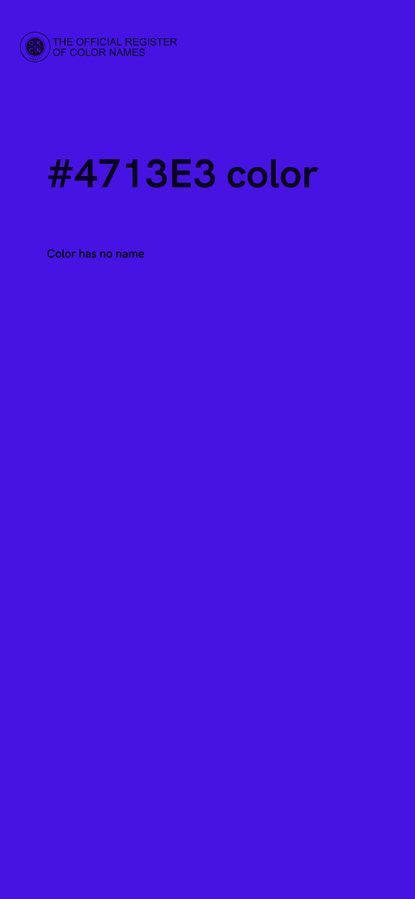 #4713E3 color image